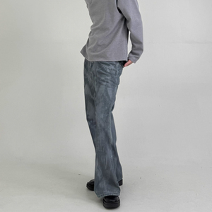 Jeans de Fábrica, Estilo Urbano, para Hombre, de Pierna Recta, Transpirables, Lisos, Holgados, para Verano e Invierno - Product Image 3