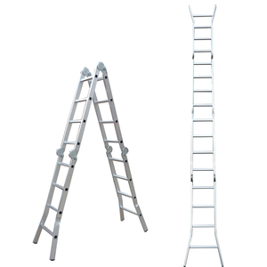 Safety 4x2 4x3 4x4 4x5 4x6 Aluminium <strong>Multi</strong>-functional <strong>Folding</strong> <strong>Step</strong> <strong>Ladders</strong> with EN131 for OEM - Product Image 5