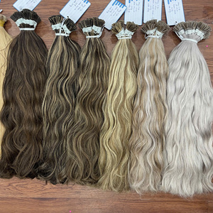 Produit phare : Cheveux naturels ondulés en trame, kératine capillaire, double épaisseur, cheveux humains vierges vietnamiens de haute qualité - Product Image 6