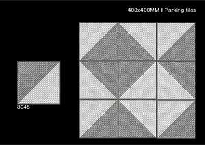 Carreaux de porcelaine durables pour extérieur, finition mate, 400x400 mm, carreaux de sol robustes pour parkings et espaces extérieurs - Product Image 2