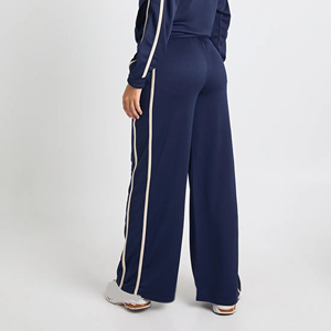 Wholesale Winter <b>Lace</b> Heavy Cotton Women's Sweatpants Elastic Mid Rise Straight Custom Embroidered Logo Heavyweight Printed - Product Image 6