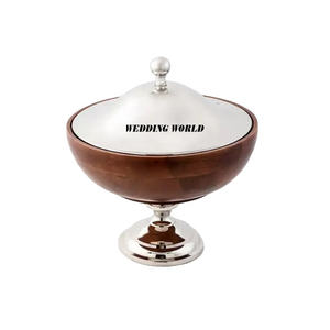 Pot en métal décoratif pour mariage Casserole de créateur faite à la main dernière collection Nouvelle arrivée Réchauffeur d'aliments - Product Image 5