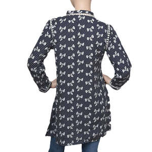 Women's Printed Boski <b>Kurti</b> - Blue - Product Image 4