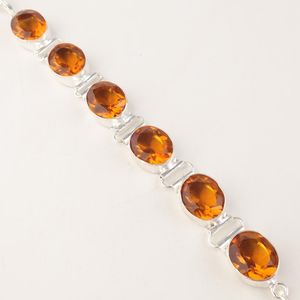 Zircon Gemstone Tennis <b>Bracelet</b> Handmade 925 <b>Sterling</b> <b>Silver</b> Luxury Jewelry for <b>Women</b> Anniversary Gift - Product Image 5