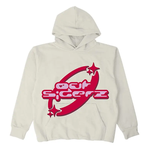 เสื้อฮู้ดผ้าคอตตอนใส่ได้ทั้งชายและหญิงเสื้อฮู้ดผ้ากำมะหยี่แขนยาวโอเวอร์ไซส์พิมพ์ลายปัก3D เรียบ - Product Image 3