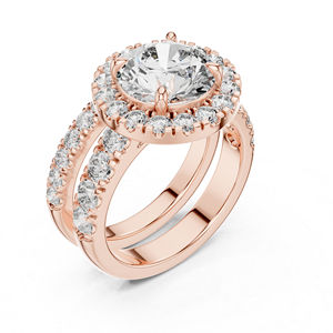 Anillo de Compromiso de Oro Amarillo de 14K con Diamante Redondo Cultivado en Laboratorio para Mujer |   Diamante Cultivado Nuevo - Product Image 5