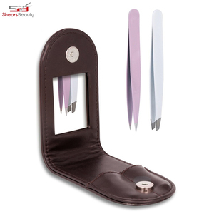 Venta al por mayor pinzas para cejas con etiqueta privada pinzas para pestañas de acero inoxidable pinzas para cejas pestañas postizas de alta calidad - Product Image 3