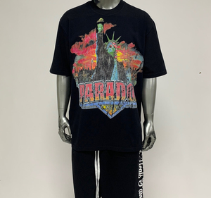 Camiseta de diseñador de nuevo estilo de alta calidad para hombre, tela de punto de ajuste con estampado de algodón 100% transpirable Regular a la moda, logotipo personalizado - Product Image 1