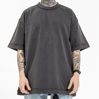 T-shirt Homme Grande Taille 4XL Personnalisé Col Rond Vintage Écologique Respirant Séchage Rapide en Jersey Ciré Manches Courtes – Vente en Gros