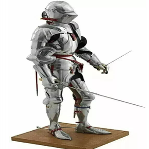 Juego de armadura de placa completa medieval Grand Display | Elegante traje de Caballero de acero para exposiciones, coleccionistas prestigiosos - Product Image 6