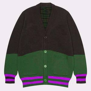 Pull en coton pour femmes, nouveau design tendance, couleur claire, bouton brodé, col en V, manches longues, mignon, automne - Product Image 3