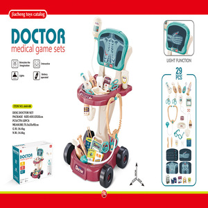 Juego de carrito de juego médico para niños con mesa de simulación de estetoscopio de inyección de juego de rol - Product Image 2