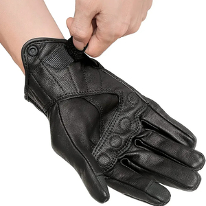 Gants de moto en cuir véritable pour sports de plein air, écran tactile, protection pour la conduite, course à moto - Product Image 6