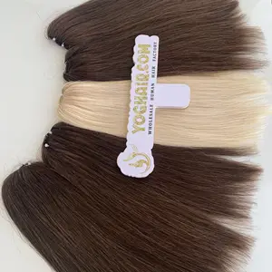 Natuurlijke Bevedering Inslag Haar Klaar Om Producten Lang Steil Haar Alle Kleuren 8 - 32 Inch Vietnam Menselijk Haar Custom