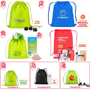 Sacs à dos sportifs personnalisés avec cordon de serrage, sacs à dos promotionnels avec gadgets - Product Image 2