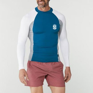 เสื้อแรชการ์ดแขนยาวคุณภาพพรีเมียมสำหรับผู้ชาย ผลิตจากวัสดุรักษ์โลก ระบายอากาศได้ดี ผลิตจากผ้าสแปนเด็กซ์และโพลีเอสเตอร์ น้ำหนัก 220 กรัม ขนาดสั่งทำได้ ขายส่ง - Product Image 4