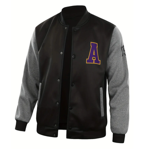 Veste universitaire en satin Sports d'équipe et club nom logo baseball letterman veste universitaire - Product Image 5