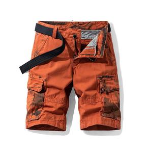 Pantalones Cortos Cargo Casuales de Verano para Hombre 2023, Transpirables, Ecológicos, de Secado Rápido, Duraderos, 100% Algodón, Sólidos, con Múltiples Bolsillos, para Correr - Product Image 1