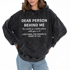 Sweat à capuche polaire surdimensionné hiver 360 Gsm pull en coton doux avec impression unique de lavage à l'acide imprimé personnalisé col long à capuche - Product Image 2