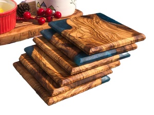 Sous-verre à thé en bois de qualité supérieure personnalisé petit déjeuner vaisselle ustensiles de cuisine tapis et tapis de style rustique moderne au prix d'usine - Product Image 5