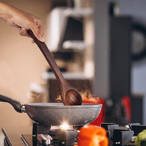 Organic Natural Wooden Cooking Spoons High Quality Hand-Crafted Long Lasting Safe Chemical-Free Food Preparation Home Restaurant - Product Image 3