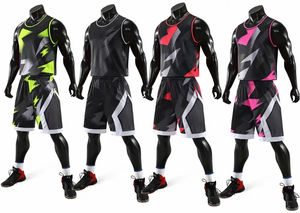 Vente en gros d'uniformes de basket-ball personnalisés, panier d'uniformes bon marché avec logo en transfert de chaleur, basket-ball à sublimation complète pour l'équipe - Product Image 5