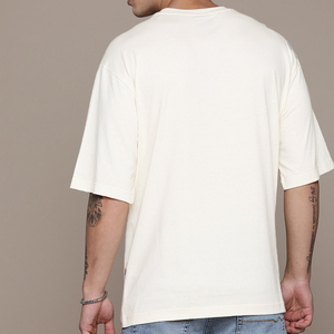 Camisetas de hombre de ropa de verano al por mayor con logotipo liso personalizado 100%, camisetas de secado rápido transpirables de algodón orgánico para hombre - Product Image 6