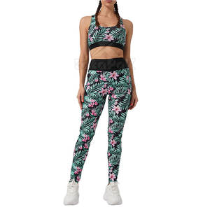 Nuevo Conjunto de Yoga para Mujer, Diseño de Última Moda, Alta Calidad, 2 Piezas, Transpirable, Ligero, Ecológico, Cintura Elástica, Logotipo Frontal - Product Image 2