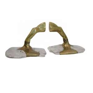 Porte-livres en métal de luxe moderne, alphabets créatifs, anti-boule, séparateur de livres, étagères décoratives, figurines - Product Image 3