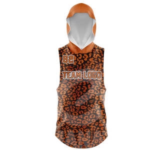100% Polyester Fabric Sleeveless Breathable Sports Team Sublimated Printed Jerseys Sets Custom Made Team Name 7V7 <b>Football</b> - Product Image 4