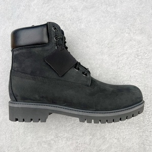 Bottes pour hommes en cuir suédé respirant de qualité supérieure, noires, design personnalisé, antidérapantes, à tige haute, robustes et sécuritaires - Product Image 1