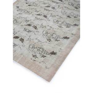 Tapis en laine noué à la main vintage ivoire Pae-508 pour salon ou couloir, tapis rectangulaire tressé pour adolescents - Product Image 2