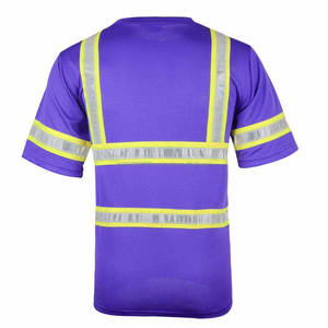 2025 <b>High</b> Visibility Reflective Safety <b>T</b>-<b>Shirt</b> Short Sleeves Construction Hi <b>Vis</b> Workwear Made of Polyester Men's <b>T</b>-<b>Shirts</b> - Product Image 5