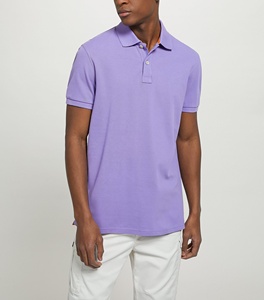 เสื้อยืดโปโลสำหรับผู้ชายขนาดพลัสไซส์ได้รับความนิยมใน2025เสื้อยืดคอตตอน100% วาฟเฟิลถักผ้าวาฟเฟิลปักลายทึบโลโก้ขายส่ง - Product Image 2