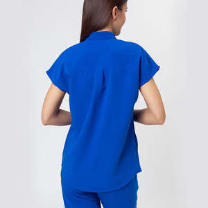 2024 Hospital Scrubs Tops enfermera uniforme Scrubs mujeres Spandex médico enfermería Scrubs camisas - Product Image 3