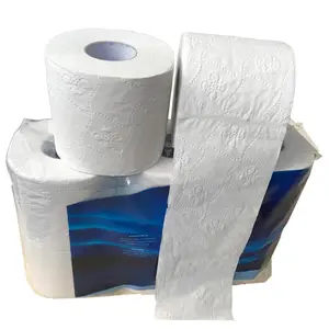 Rollo de papel higiénico de pulpa de madera virgen, suave y suave, a granel, alta calidad, barato, 100%