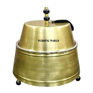 Marmite de luxe en nacre meilleure qualité Casserole design faite à la main pour ustensiles de cuisine Meilleure vente Réchauffeur d'aliments en métal de luxe - Product Image 6