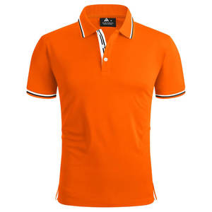 T-shirt de sport et de golf pour homme, coupe ajustée, en molleton de coton biologique 220 grammes, respirant, avec logo personnalisé, idéal pour le bureau et les tenues décontractées, 100% coton. - Product Image 6