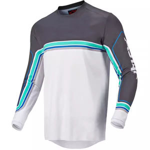 เสื้อแข่งมอเตอร์ครอสพิมพ์ลายใหม่เอี่ยม ไซส์พลัส แบบกำหนดเองสำหรับทีม แขนยาว ผลิตจากโพลีเอสเตอร์ 100% สำหรับขี่มอเตอร์ไซค์วิบาก - Product Image 6