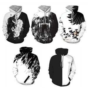 Diseño de impresión digital personalizado sudadera pulóver sublimación sudaderas con capucha poliéster manga larga hombres sudaderas con capucha y sudaderas - Product Image 1