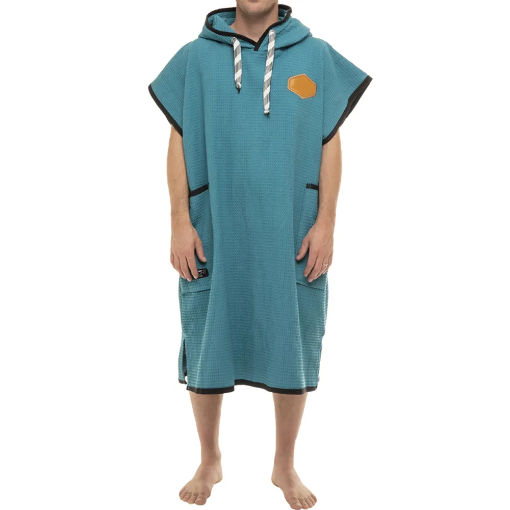 Herren ärmelloses Surf Poncho Handtuch für Männer Beach Wearable Hooded Towel Solid Colors Wechsel mit hoher Qualität