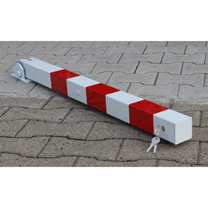 Palo di barriera -QUADRI-, pieghevole tramite serratura a cilindro - Product Image 1
