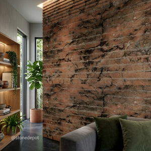 Calcite Rouge Naturelle Premium 'Breccia Bohemien' de Luxe avec Surface Polie, Découpée sur Mesure, Design Moderne - Product Image 2