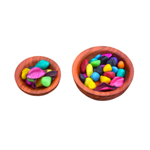 Nouvelle élégance solide Padauk bois dés bol de rangement fabriqué à la main ondulation classique Portable Flexible accessoire de jeu de table pour - Product Image 5