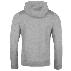 Sudadera con capucha de fitness para hombre, de algodón, con cremallera, azul marino, extragrande, con logotipo personalizado de alta calidad impreso en la capucha y el pecho. - Product Image 6