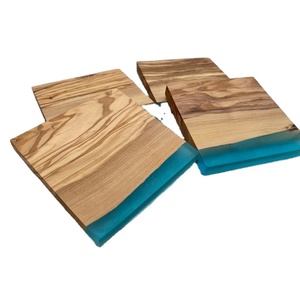 Acacia <b>Wood</b> and Blue Resin Coasters Customized Acacia <b>Wood</b> Epoxy Resin coaster for Glass Cup for Home and Office Uses Stone - Product Image 1