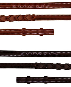 Ensemble de collier de tête et de poitrine en cuir de nouvelle conception avec des rênes ensemble de bride en cuir occidental de haute qualité - Product Image 4