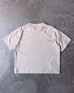 Personalizado O-cuello de la gota debe de gran tamaño Boxy 100% tela de algodón desgastado DTG impresión recortada de peso pesado de los hombres camisetas - Product Image 5