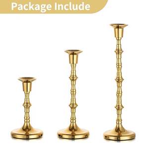 Lujoso candelabro de metal hecho a mano con detalles elegantes para cenas románticas y decoración interior Premium para el hogar - Product Image 3