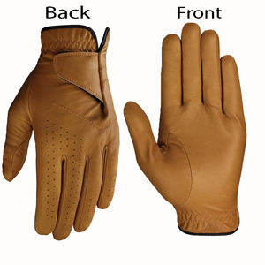 Guantes de golf de cuero Unisex Cabretta, guantes cómodos y transpirables hechos a medida con empuñaduras antideslizantes para jugadores de golf - Product Image 1